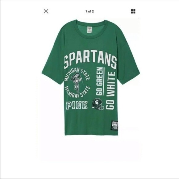 PINK Victoria’s Secret small Spartans T-shirt - Picture 1 of 8